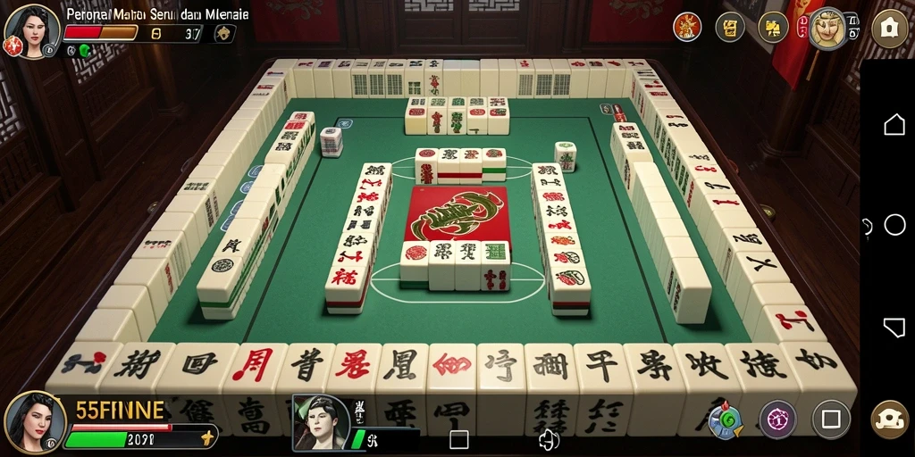 Gameplay seru Mahjong di 55FIVE dengan desain menarik.
