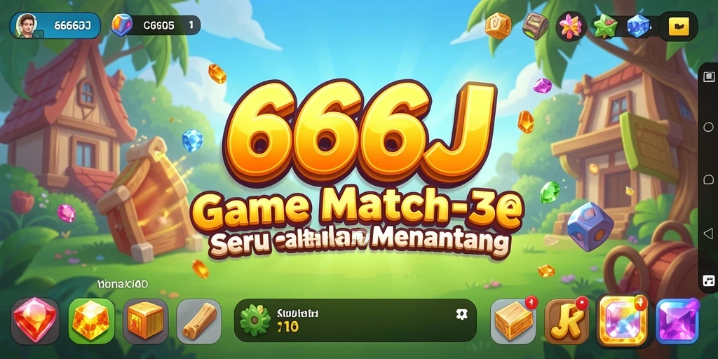 Gameplay seru yang menghadirkan tantangan match-3.