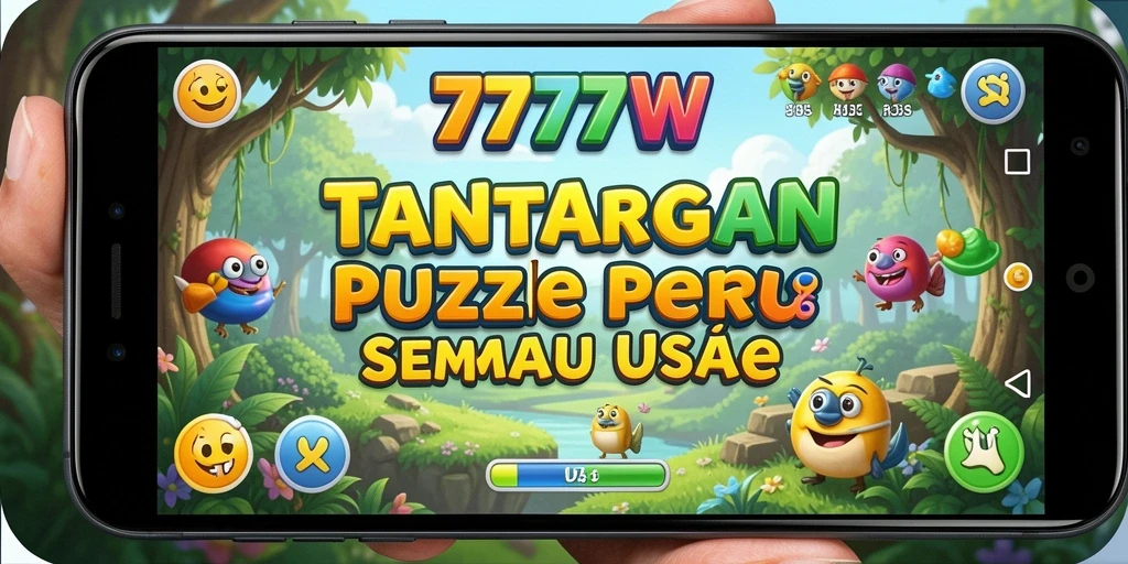 Screenshot gameplay 7777W yang menunjukkan tantangan Puzzle yang menarik.