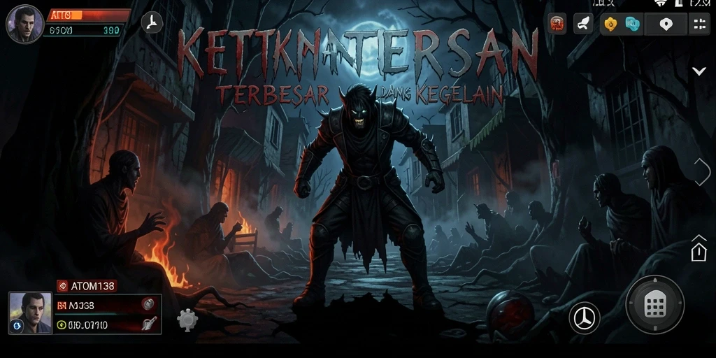 Tampilan gameplay ATOM138 yang mencekam dan penuh ketegangan.
