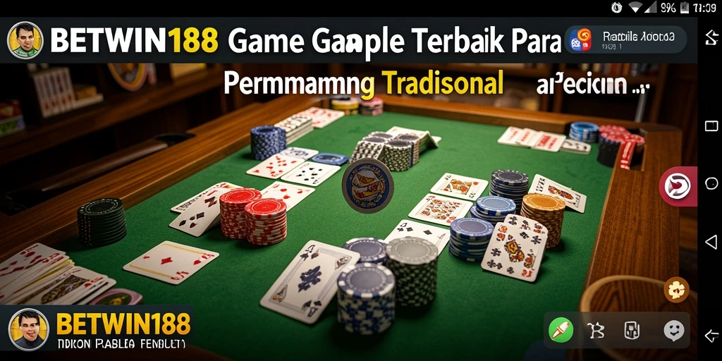 Tampilan gameplay Gaple yang seru dan interaktif di BETWIN188.