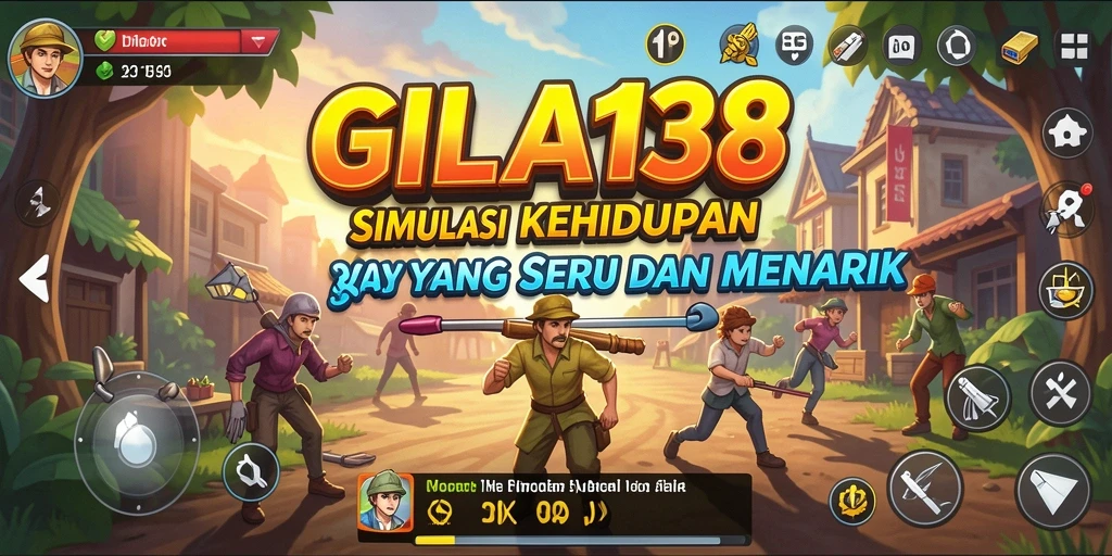 Gameplay seru dalam GILA138 dengan dunia virtual interaktif.