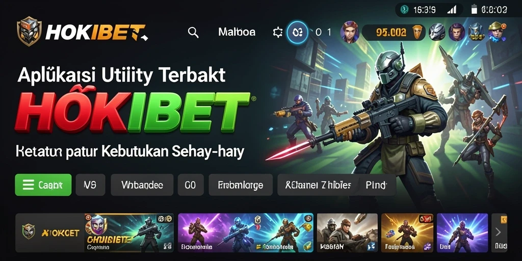 Screenshot utama HOKIBET menampilkan antarmuka yang ramah pengguna dan fitur lengkap.