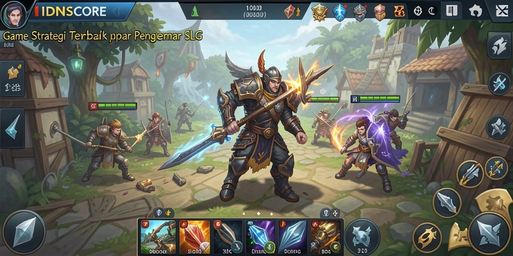 Tampilan gameplay seru di IDNSCORE yang menantang.