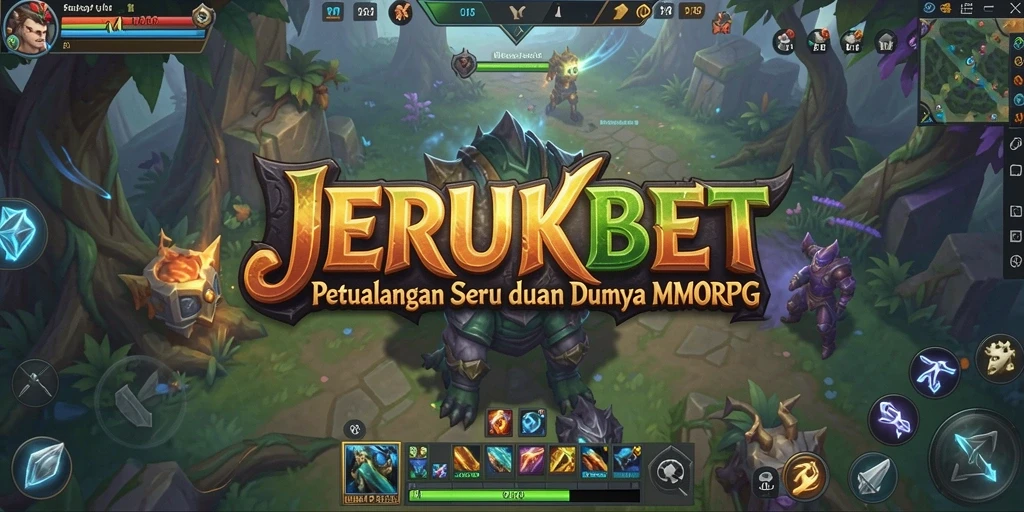 Tampilan gameplay menakjubkan dalam JERUKBET dengan petualangan seru.