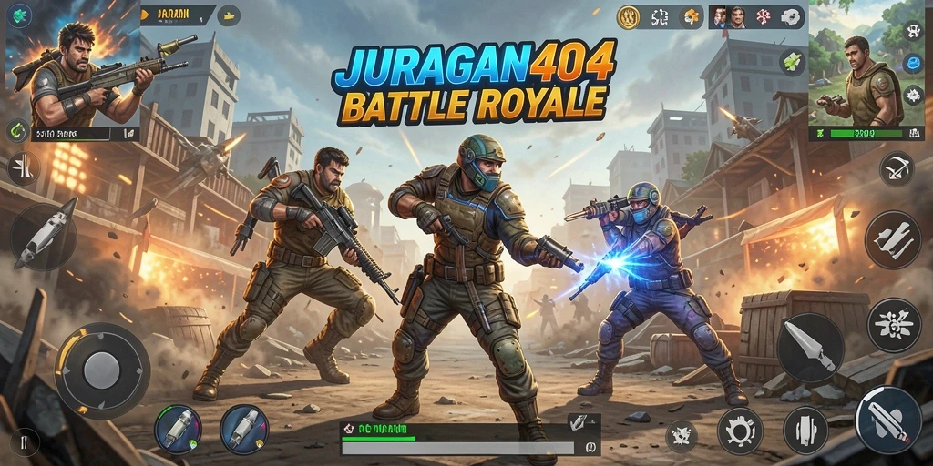 Tampilan gameplay JURAGAN404 yang menegangkan dan mendebarkan.