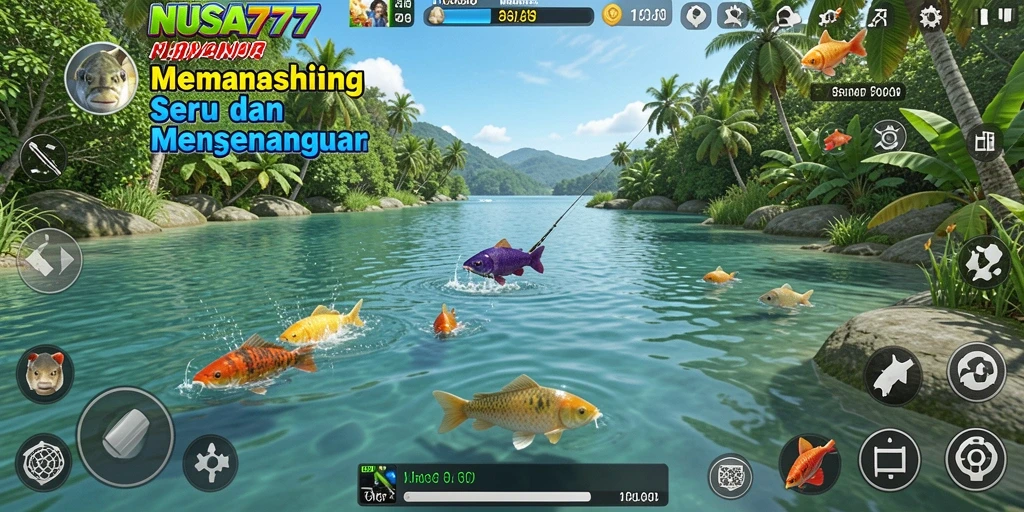 Tangkapan ikan yang menakjubkan dalam NUSA777 dengan grafis yang memukau.
