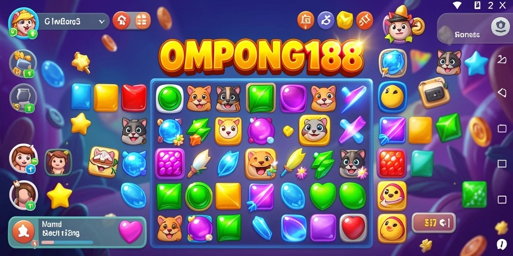 Tampilan gameplay menantang dari OMPONG188 yang seru.