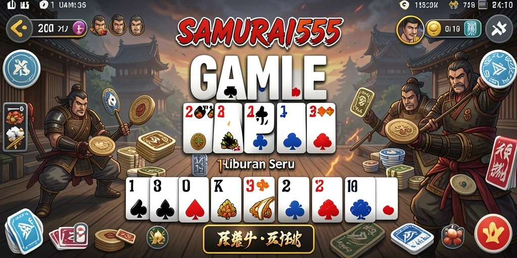 Tampilan gameplay seru dalam SAMURAI555 dengan teman-teman.