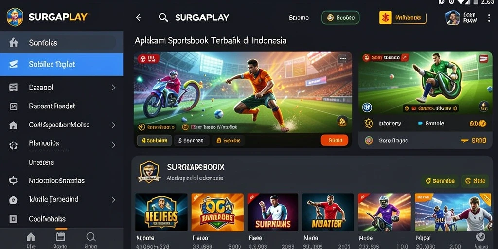 Tampilan gameplay Sportsbook di SURGAPLAY yang menarik.