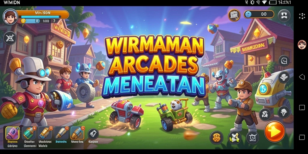 Screenshot gameplay WINIDN menampilkan aksi seru dalam game Arcade.