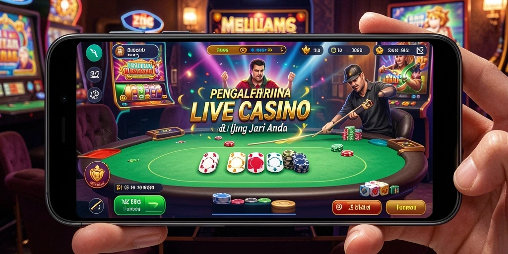 Gameplay live action di Z18 dengan dealer langsung dan interaksi sosial.
